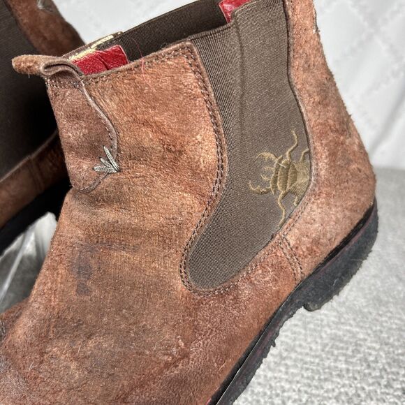 Fly London Men’s Brown Leather Boots Size 12 Euro 45 main image 8